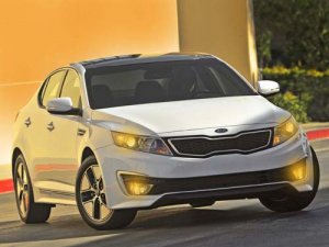 Kia Optima Hybrid Car Poster Print on 10 mil Archival Satin Paper 16" x 12"