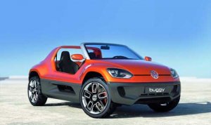 Volkswagen Buggy UP Concept Car Poster Print on 10 mil Archival Satin Paper 16" x 12"