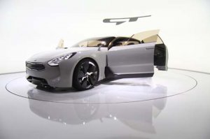 Kia Sedan Concept Car Poster Print on 10 mil Archival Satin Paper 16" x 12"