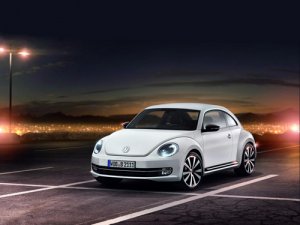 Volkswagen New Beetle Coupe (2012) Car Poster Print on 10 mil Archival Satin Paper 36" x 24"