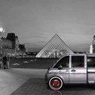 Mia Electric Microbus Car Poster Print on 10 mil Archival Satin Paper 20" x 15"