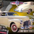 Buick Convertible Collage (1941) Custom Car Poster Print on 10 mil Archival Satin Paper 30" x 20"