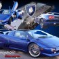 Lamborghini Diablo Roadster Collage Car Poster Print on 10 mil Archival Satin Paper 30" x 20"