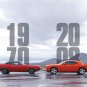 Dodge Challenger 1970 / 2008 Car Poster Print on 10 mil Archival Satin Paper 24" x 18"