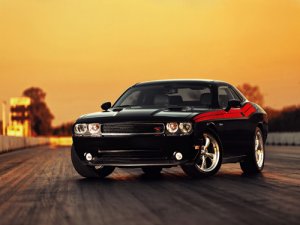 Dodge Challenger RT 2011 Car Poster Print on 10 mil Archival Satin Paper 36" x 24"