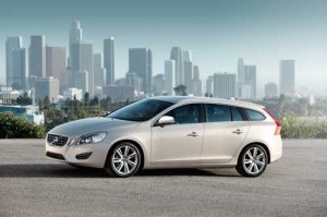Volvo V60 (2011) Car Poster Print on 10 mil Archival Satin Paper 36" x 24"