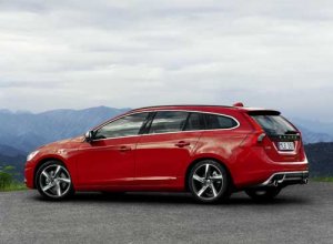 Volvo V60 R-Design Car Poster Print on 10 mil Archival Satin Paper 16" x 12"
