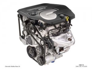 Chevrolt Malibu MaxxSS 3.9L V6 LZ9 Engine Car Poster Print on 10 mil Archival Satin Paper 16" x 12"