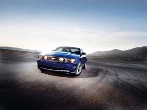 Ford Mustang GT (2012) Car Poster Print on 10 mil Archival Satin Paper 16" x 12"