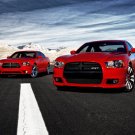 Dodge Charger R/T and Charger SRT8 Car Poster Print on 10 mil Archival Satin Paper 24" x 18"