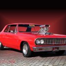 Chevrolet Chevelle Malibu (1964) Car Poster Print on 10 mil Archival Satin Paper 20" x 15"
