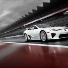 Lexus LFA On Race Track Car Poster Print on 10 mil Archival Satin Paper 36" x 24"