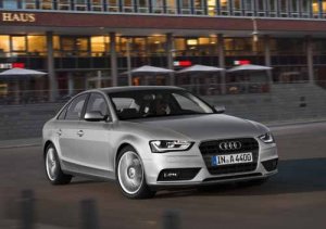 Audi A4 (2012) Car Poster Print on 10 mil Archival Satin Paper 16" x 12"
