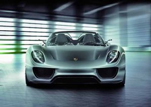 Porsche 918 Spyder Concept Car Poster Print on 10 mil Archival Satin Paper 24" x 18"