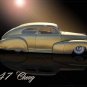 Chevrolet 2-Door Coupe (1947) Custom Car Poster Print on 10 mil Archival Satin Paper 20" x 15"