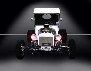 Ford Model T Custom Car Poster Print on 10 mil Archival Satin Paper 24" x 18"