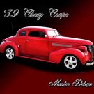 Chevrolet Coupe Master Deluxe (1939) Car Poster Print on 10 mil Archival Satin Paper 24" x 18"
