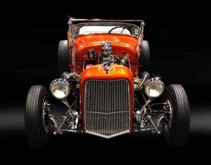 Ford Roadster T Bucket Custom Car Poster Print on 10 mil Archival Satin Paper 36" x 24"