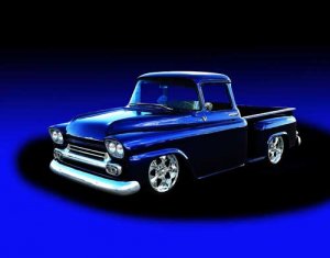 Chevrolet 1/2T Stepside (1959) Custom Truck Poster Print on 10 mil Archival Satin Paper 36" x 24"