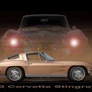 Chevrolet Corvette Stingray (1963) Car Poster Print on 10 mil Archival Satin Paper 36" x 24"