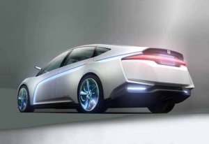 Honda AC-X Concept Car Poster Print on 10 mil Archival Satin Paper 24" x 18"