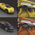 Bugatti Veyron Grand Sport  Dubai Montage Car Poster Print on 10 mil Archival Satin Paper 16"x12"