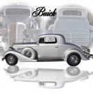 Buick Coupe (1934) Car Poster Print on 10 mil Archival Satin Paper 16" x 12"