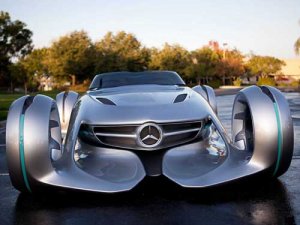 Mercedes-Benz Silver Arrow Concept Car Poster Print on 10 mil Archival Satin Paper 16" x 12"