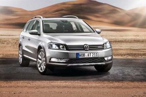Volkswagen Passat Alltrack (2012) Car Poster Print on 10 mil Archival Satin Paper 20" x 15"