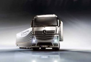 Mercedes-Benz Aero Trailer Concept Truck Poster Print on 10 mil Archival Satin Paper 16" x 12"