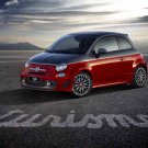 Fiat 500 Abarth 595 Turismo Car Poster Print on 10 mil Archival Satin Paper 20" x 15"