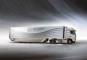 Mercedes-Benz Aero Trailer Concept Truck Poster Print on 10 mil Archival Satin Paper 20" x 15"