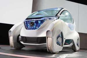 Honda Micro Commuter Concept Car Poster Print on 10 mil Archival Satin Paper 36" x 24"