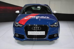 Audi A1 SAMURAI BLUE Car Poster Print on 10 mil Archival Satin Paper 20" x 15"