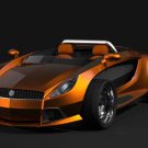Dartz Jo-MoJo (2012) Orange Car Poster Print on 10 mil Archival Satin Paper 20" x 15"