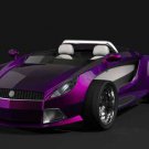 Dartz Jo-MoJo (2012) Purple Car Poster Print on 10 mil Archival Satin Paper 20" x 15"