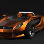 Dartz Jo-MoJo (2012) Orange Car Poster Print on 10 mil Archival Satin Paper 36" x 24"