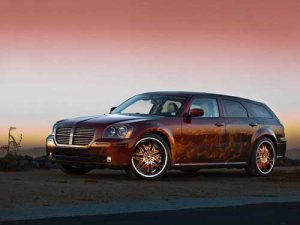 Dodge Cats Roar Magnum Car Poster Print on 10 mil Archival Satin Paper 16" x 12"