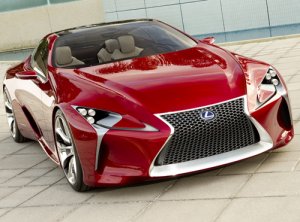 Lexus LF-LC Sports Coupe Concept Car Poster Print on 10 mil Archival Satin Paper 36" x 24"