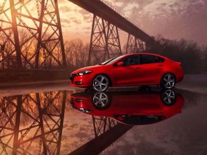 Dodge Dart (2013) Car Poster Print on 10 mil Archival Satin Paper 16" x 12"