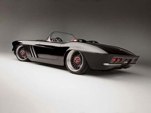 1962 Chevrolet Corvette C1-RS Custom Car Poster Print on 10 mil Archival Satin Paper 16" x 12"