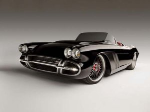 1962 Chevrolet Corvette C1-RS Custom Car Poster Print on 10 mil Archival Satin Paper 20" x 15"