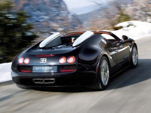 Bugatti Veyron Grand Sport Vitesse Car Poster Print on 10 mil Archival Satin Paper 16" x 12"