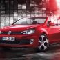 Volkswagen Golf Cabriolet (2012) Car Poster Print on 10 mil Archival Satin Paper 24" x 18"