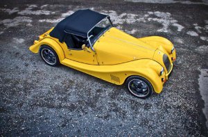 Morgan Plus E Car Poster Print on 10 mil Archival Satin Paper 20" x 15"