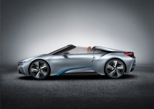 BMW i8 Spyder Concept Car Poster Print on 10 mil Archival Satin Paper 24" x 18"