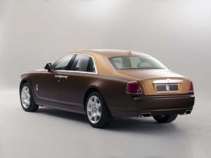 Rolls Royce Two Tone Ghost Car Poster Print on 10 mil Archival Satin Paper 16" x 12"