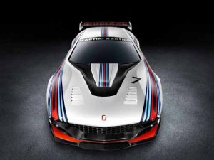 Italdesign Giugiaro Brivido Martini Racing Car Poster Print on 10 mil Archival Satin Paper 20" x 15"