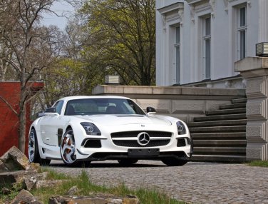 Mercedes-Benz SGA Aerodynamics SLS AMG (2014) Car Art Print on 10 mil Archival Satin Paper 17"x11"