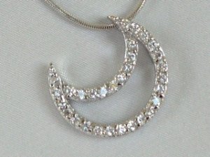 Sterling silver moon #336